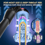 Transparent Male Masturbator Penis Vibrator - 4In1 Sex Toys For Men With 9 Training Strokers Modes & App Remote Control & 4.98’’ Deep Blowjob Pump, Male Adult Sex Toy For Gay Men Women Couple