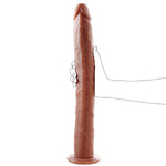16.5 Inch Super Long Realistic Dildo + 16.9 Inch Extra Super Long Built In Skeleton Flexible Dildo