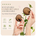 Reusable Menstrual Disc - Soft & Comfortable, Leakproof Menstrual Cup Alternative - Pack of 2 (Large Size)
