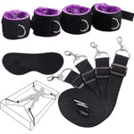 Bed Bondage Restraints Set For Couples Wrist And Ankle Strap Blindfold Bed Bdsm Set Restraints Handcuffs Ankle Restraints Sm Sex Toy For Beginners And Couples