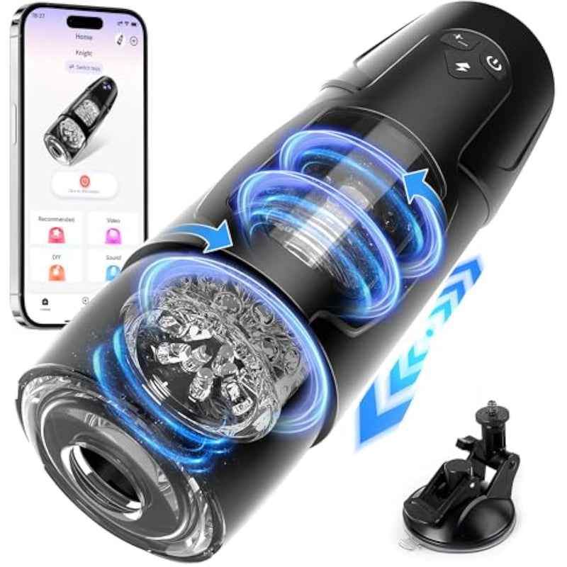 Sex Toys For Men Masturbator, Automatic Male Masturbators With Thrusting & Rotating, Adult Male Masturbation Stroker Electric Pocket Pussy, Men'S Sex Machine Male Sex Toys With Suction Cup
