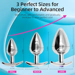 Anal Plug Beginner Set Anal Toys - Beginner 3 Piece Set Sex Toys With Crystal Hook Base Sm Sex Toys For Adult Games Toy Anal Trainer Kit Buttplug For Adult Unisex Women And Men Couple