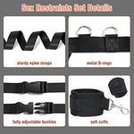 Bdsm Kit Sex Bondage Bed Restraints Set, Sexy Nipples To Labia Clamps With Chain