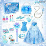 Frozen Toys For Girl Gift Kids Makeup Kit Elsa Princess Dress Up Set Purse Cape Real Make Up Nail Polish Wand Birthday Gift Toys For Little Girls Toddlers Age 3 4 5 6 7 8 Year Old