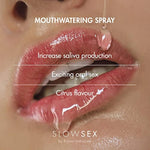 Slow Sex Line Mouthwatering Spray - Premium Dry Mouth Solution And Deep Throat Spray For Adults - Sex Mouth Spray For Oral Play - Ultimate Oral Best Dry Mouth Treatment - 0.44Fl Oz