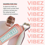 Vibez – Rechargeable Vlbrator For External Use – Portable With Travel Case – 6-Hour Battery Life, 5 Speeds – Handheld, Cordless, Water-Resistant