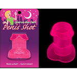Kheper Games Glow-in-the-Dark Penis Shot Game, Pink