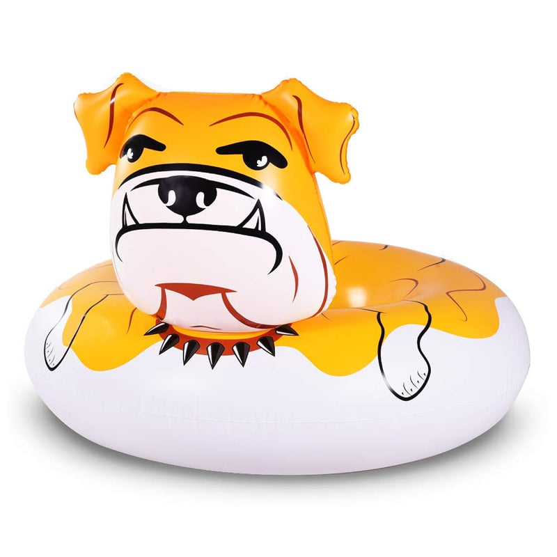 Bulldog Float, 53 Inches Giant Inflatable Pool Float Tube For Party, Summer Fu