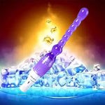 Vibrating Anal Beads Butt Plug,Electric Shock Anal Vibrator Prostate Stimulator Flexible Silicone 7 Beads Vibrating Anal Plug G-Spot Stimulator Anal Plug Sex Toy For Men,Women (Purple)