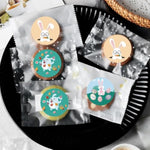 500 Pcs Large Easter Bunny Stickers, Waterproof Self-Adhesive Labels, 8 Colors