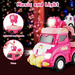 9 In 1 Carrier Truck Cars Toys - Pink Princess Girl Car With Light And Sound - Toddler Toys Age 1-4