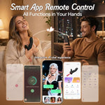 Vibrators G Spot Vibrator - Finger Vibrator Shaped 2 in 1 APP Control Nipple Anal Clitoral Stimulator, Dildo with Dual Motors & 9 Vibrations, Male Female Couples Sex Toys Vibrater