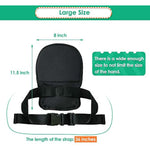 Bed Restraints Dementia Gloves Safety Hand Control Mitts Medical Bondage Locking Mittens Patients Caregivers Elderly Protectors Product, Prevent Scratching Harm, 1 Pair Dual Purpose, Black