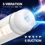 Automatic Sucking & Vibrating Male Masturbator - Upgraded Adult Toys Penis Pump, Hands Free Pocket Pussy Sex Machine Male Stroker, Blowjob Sex Toy Mens Vibrator Adult Sex Toys & Games For Men