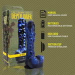 Tendril Thruster - Comes W/Remote - Portable Sex Toy W/Multiple Modes - Rechargeable & Long-Lasting Battery - Intimate Adult Toy - Dildo & Prostate Massager - Blue