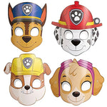 Assorted Paw Patrol Party Paper Masks (Pack Of 8) - Durable & Fun Party Favors & Gifts For Kids, Great For Themed Parties & Events - One Size Fits Most