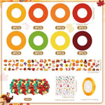 24 Sets Tropical Fruit Bookmark Craft Kit, DIY Foam Sticker Activity for Kids