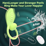 Vibrating Cock Ring Penis Sleeve Vibrator Couple Sex Toy For Men Women, 10 Vibrations Sex Things Clitoral Stimulator Adult Male Sex Toys Remote Control Vibrators, Female Sexual Pleasure Tools Green