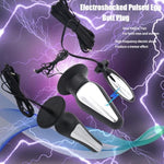 Thrusting Butt Plug Electric Trainer Kit Anal Vaginal Toys Wide Base Numb Electric Shocks Prostate Massager For Male And Women Adult Sex Toys (M)