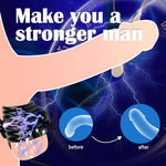 Electric Shock Chastity Device Testicle Crusher CBT Ring Estim for Men