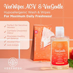 VeeDaily - VeeGentle Wash & VeeWipes ACV Bundle for Sensitive Vees