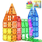 60 Pcs Magnetic Building Tiles Kids Toys Stem Magnetic Blocks Sensory Toys Kids Games Magnet Building Toy For Boys And Girls Aged 3+, Kid Brain Development Preschool Kindergarten Toddler Toy