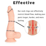 3 Pcs Stainless Steel Penis Ring For Men Size Adjustable Metal Cock Rings Sex Toy Cockring For Male Erection Increase Stimulation Locking Sperm Stay Harder Bigger Long-Lasting