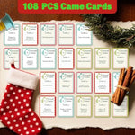 Christmas 5 Second Game 108 Simple Question Christmas Party Games Cards Digital Timer And 5 Second Hourglass New Year Question Card Games For Adults Family Party Game