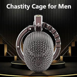 Adjustable Mesh Chastity Cage Male Sex Toy, Men'S Stainless Steel Chastity Device For Men Penis Sm Bondage, Cock Cage With Breathable Design, Invisible Lock, 2 Sizes (Long)