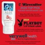 Aloe Cadabra Flavored Personal Lubricant and Vaginal Moisturizer, Organic Edible Aloe Lube for Men, Women and Couples, Non-Staining, pH Balanced, Toy Compatible (Peppermint, 2.5 Ounces, 1 Pack)