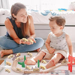 24 Pack Unfinished Wooden Cars to Paint, 12 Styles for Kids DIY Crafts