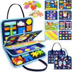 Busy Board Montessori Toys For Toddler Boy Birthday Gifts, Busy Book Sensory Toys For Toddlers, Learning Educational Toddler Travel Activities