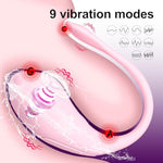 Adult Sex Toys App Control Vibrator With 9 Speeds- Couple Sex Toys Wearable Panty Egg Vibrators For Clitoral Vagina Stimulation, Dildo Vibrators For Women Couples Pleas (Pink)
