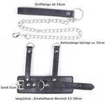 Bdsm Penis Ring Sex Toy For Men Sm Leather Collar Bondage Extreme Slave Testicle Stretchers Pennis Cbt With Chains