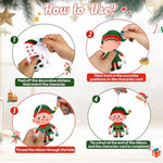 24 Pack Christmas Ornament Crafts, Make Your Own Ornament Kit for Holiday Party Favors