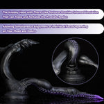 Dual-Headed Anal Plug Silicone Butt Plug Overlength Anal Toy,Silicone Penis For Men Women?Textured Anal Sex Toys Designed With Suction Cups,Designed With A Barbed Tip For Prostate Stimulation (D304-M)