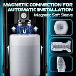 Sex Toys For Men Male Masturbator - Adult Toys For Men Penis Pump With 10 Vibration & 10 Thrusting & 15 Thrusting Speeds With Heating & Drying Base, Lcd Display Male Stroker Adult Sex Toys & Games