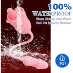 Vibrator Adult Sex Toys For Women,3 In1 Rose Clitoral Stimulator For Adult Toys With 360 Tongue Rotating And Dildo Vibrator,Couple Sex Toys,Sexual Pleasure Tools For Women