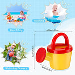 12 Pieces Watering Can For Kids Bath Buckets Toys Play Sand Toys Plastic Small Watering Pot With Handles For Childrens Gardening Tools Beach Playing Sand(Basic Style)