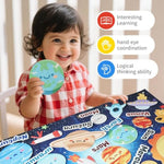 Toddler Solar System Felt Board Story Set, 33Ft Planet Flannel Board, Space Toys For 3-5 Year Olds, Montessori Educational Sensory Toys, Activity Board For Boys And Girls