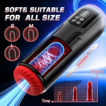 Sex Toys For Men Male Masturbator - Male Sex Toys Penis Pump With 9 Sucking & Vibrating & Thrusting, 3D Textured Sleeve Heating Blowjob Mens Sex Toy, Adult Toys Lcd Display Pocket Pussy For Men