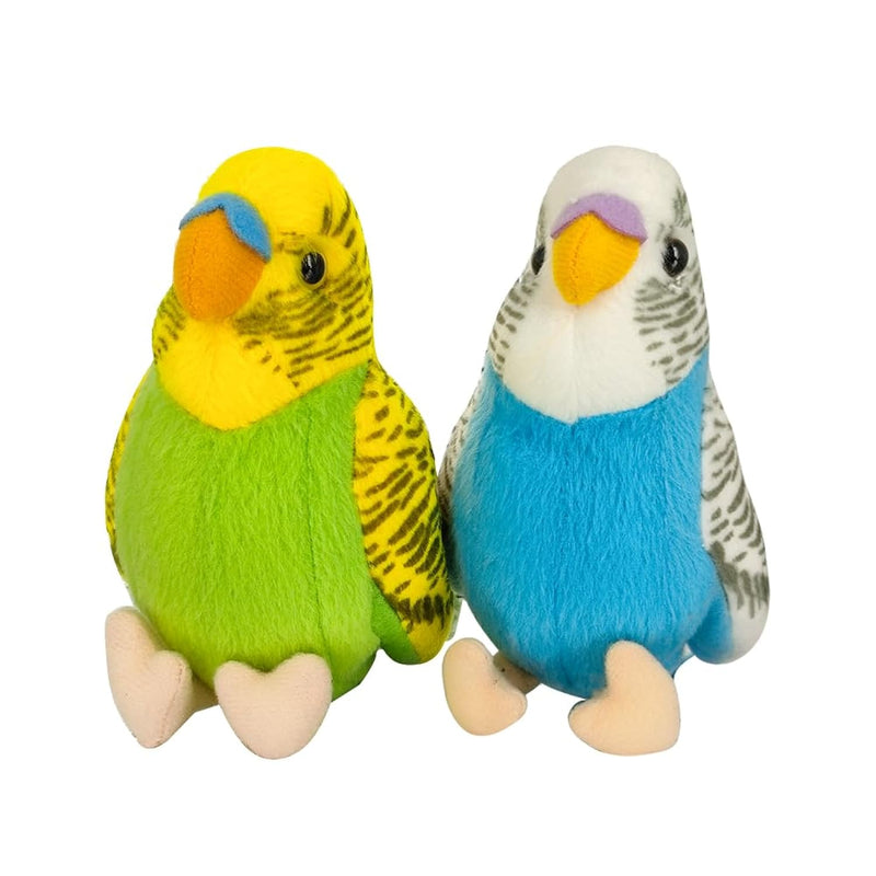 2Pcs Budgerigar Plush Toy, 5.5 Inches, Parakeet Plush Toy, Budgie Soft Toy,