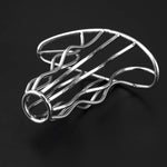 Stainless Steel Anal Butt Plugs Metal Hollow S&M Adult Sex Toys Vaginal Expander Women Men Games Trainer Gifts Pleasure Stimulator Flirting Supplies (Silver,S)
