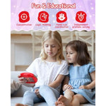 Rotating 3D Puzzle For Kids 3 4 5 6 7 Year Old, 4 Puzzles In 1, Handheld Game Fidget Toys For Travel, Cars & Plane, Fine Motor Skills Developing (Cute Little Princess)