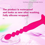 Meired Vibrating Butt Plug Anal Plug Training Toy, Bullet Vibrator Anal Sex Toys With Suction Cup Base For Male,Female And Beginner