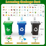 Garbage Truck Toys For Kids 3 4 5 6 7 8 Years Old Boys Toy Trucks Set With Sound And Light,Toddlers Birthday Gifts For Boys & Girls Learning Toys,Includes 3 Trash Bins