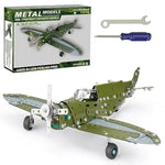 Stem Projects For Kids Ages 8-12 12-16, 258 Pieces Erector Sets Airplane Model Kit, Model Aircraft Metal Building Toys Birthday For 10-14 Year Old And Up Boys Girls Adults
