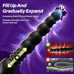 Thrusting Anal Beads Vibrator Prostate Massager, Anal Sex Toy Anal Toys with 9 Thrusting Vibration Modes & APP Control, Sex Toys for Men Women Couples, Anal Training Stimulator Male Vibrator