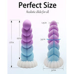 Realistic Monster Silicone Dildo - 7.8" Shaped Liquid Dildo With Strong Suction Cup, Huge Thick Sex Toy For Women, Anal Plug Adult Prostate Massager Sex Toy