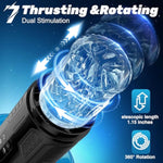Male Masturbator Sex Toys For Men - Male Sex Toy Pump With 7 Licking Vibrating Rotating Thrusting Mode, Hands Free Masturbators Lcd Display Stroker Vibrator Adult Sex Toys & Games